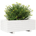 Garden Planter in White and Solid Wood Pine (70 x 40 x 26.5cm) - Little and Giant Explorers vidaXL