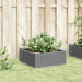 Garden Planter with Pegs Light Grey 42.5x42.5x28.5 cm PP - Little and Giant Explorers vidaXL