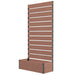 Planter with Trellis for Climbing Plants in Light Brown - Little and Giant Explorers Outsunny