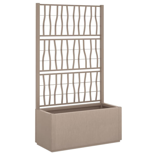 Garden Planter with Trellis in Light Brown (80 x 36 x 140cm) - Little and Giant Explorers vidaXL