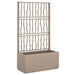 Garden Planter with Trellis in Light Brown (80 x 36 x 140cm) - Little and Giant Explorers vidaXL