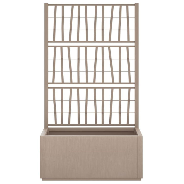 Garden Planter with Trellis in Light Brown (80 x 36 x 140cm) - Little and Giant Explorers vidaXL