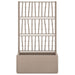 Garden Planter with Trellis in Light Brown (80 x 36 x 140cm) - Little and Giant Explorers vidaXL