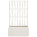 Garden Planter with Trellis in White (80 x 36 x 140cm) - Little and Giant Explorers vidaXL