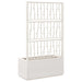 Garden Planter with Trellis in White (80 x 36 x 140cm) - Little and Giant Explorers vidaXL