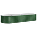 Garden Raised Bed Powder-Coated Steel in Green (224 x 80 x 36cm) - Little and Giant Explorers vidaXL