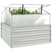 Garden Raised Bed with Greenhouse (100 x 100 x 85cm) - Little and Giant Explorers vidaXL