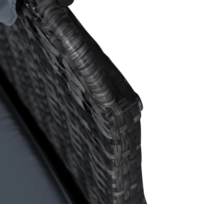 Garden Rattan Furniture Set with Canopy | 5-Piece Outdoor Furniture with Shade - Little and Giant Explorers Outsunny