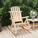 Garden Rocking Chair in Solid Wood Spruce - Little and Giant Explorers vidaXL