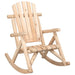 Garden Rocking Chair in Solid Wood Spruce - Little and Giant Explorers vidaXL