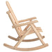 Garden Rocking Chair in Solid Wood Spruce - Little and Giant Explorers vidaXL