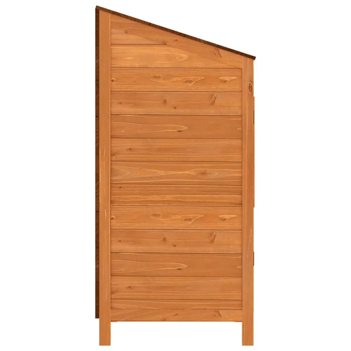 Garden Shed in Solid Wood Fir in Brown (55 x 52 x 112cm) - Little and Giant Explorers vidaXL