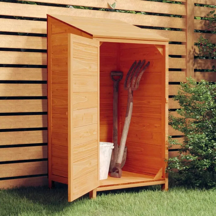 Garden Shed in Solid Wood Fir in Brown (55 x 52 x 112cm) - Little and Giant Explorers vidaXL