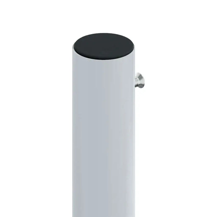 Anthracite garden awning post with black cap and metal screw, outdoor accessory