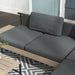 Garden Sofa Set Grey Natural Tone | 3-Piece L-Shape with Eco-Friendly Construction - Little and Giant Explorers Outsunny