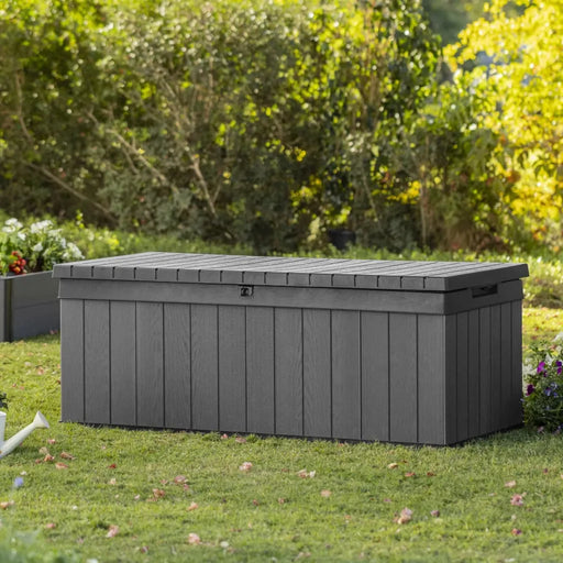 Garden Storage Box 'Darwin' in Grey 380 L - Little and Giant Explorers Keter