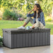 Garden Storage Box 'Darwin' in Grey 380 L - Little and Giant Explorers Keter