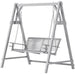 2-Seater Wooden Garden Swing Seat in Grey - Little and Giant Explorers Outsunny