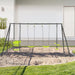 Metal Garden Swing Set with Double Swings, Glider and Swing Seats - Little and Giant Explorers Outsunny