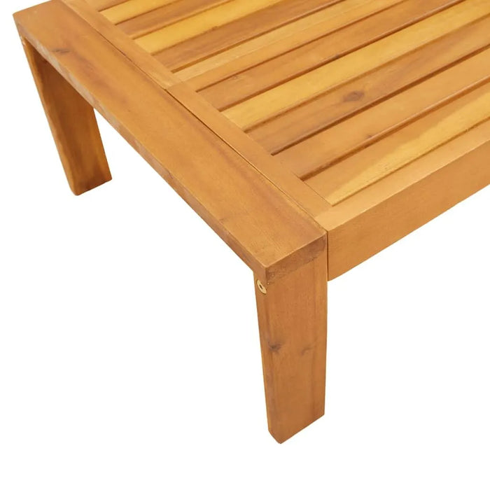 Garden Table in Solid Wood Acacia (100 x 50 x 27cm) - Little and Giant Explorers vidaXL