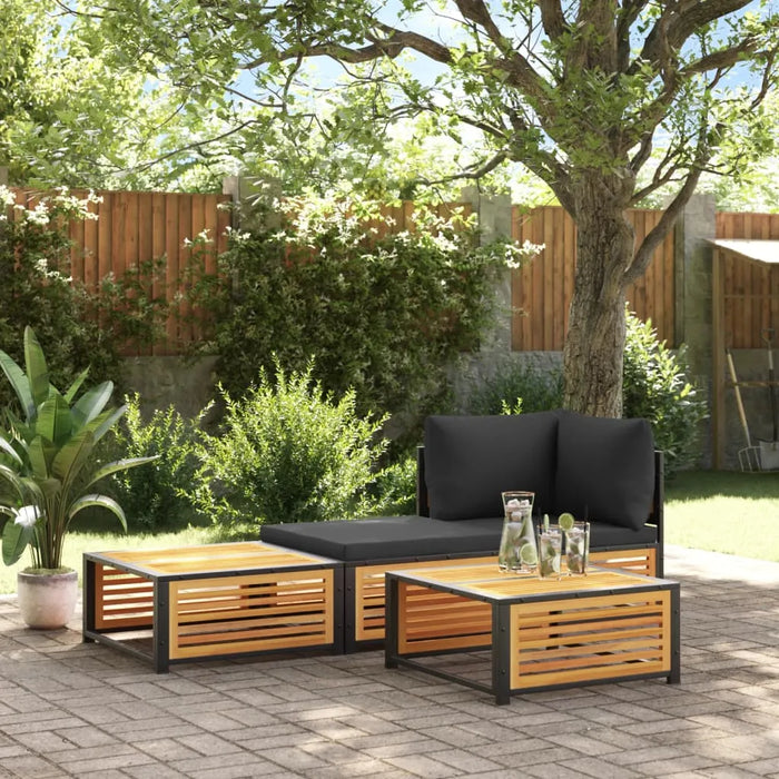 Garden Table 68x68x30 cm Solid Wood Acacia - Little and Giant Explorers vidaXL