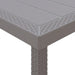 Garden Table Light in Grey and Poly Rattan (200 x 100 x 73cm) - Little and Giant Explorers vidaXL