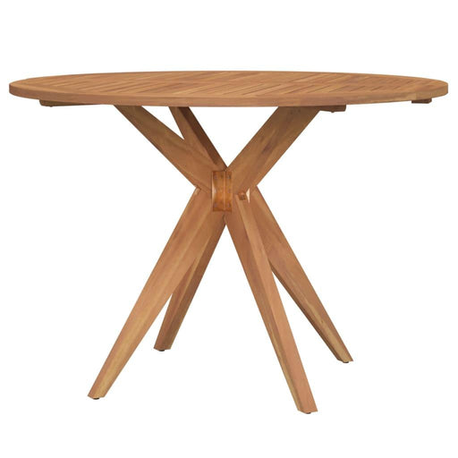 Garden Table Round in Solid Wood Acacia (Ø110 x 75cm) - Little and Giant Explorers vidaXL