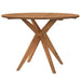 Garden Table Round in Solid Wood Acacia (Ø110 x 75cm) - Little and Giant Explorers vidaXL