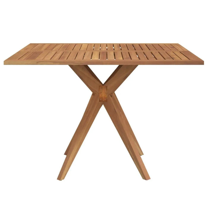 Garden Table Square in Solid Wood Acacia (110 x 110 x 75cm) - Little and Giant Explorers vidaXL