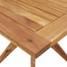 Garden Table Square in Solid Wood Acacia (110 x 110 x 75cm) - Little and Giant Explorers vidaXL