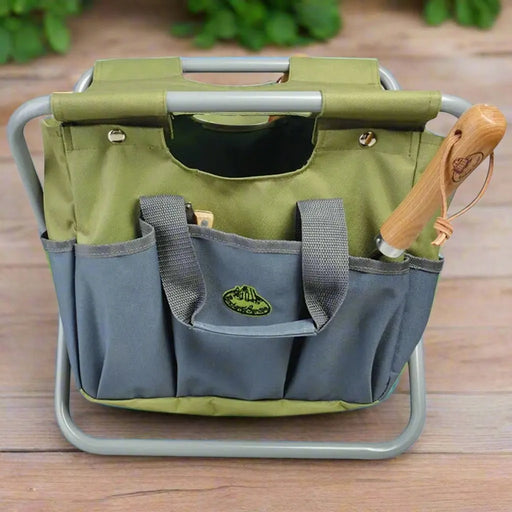 Garden Tool Bag and Stool in Grey - Little and Giant Explorers Esschert Design