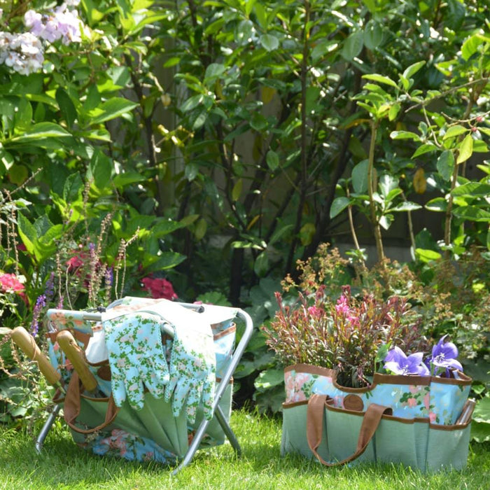 Garden Tool Stool in Rose Print - Little and Giant Explorers Esschert Design