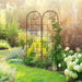 Garden Trellis Panels – Pack of 2 | 180 x 50cm - Decorative Steel Frame OUTSUNNY - Little and Giant Explorers Outsunny