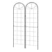 Garden Trellis Panels – Pack of 2 | 180 x 50cm - Decorative Steel Frame OUTSUNNY - Little and Giant Explorers Outsunny