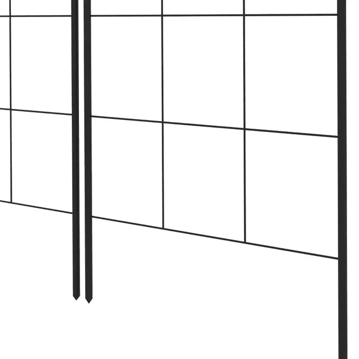 Garden Trellis Panels – Pack of 2 | 180 x 50cm - Decorative Steel Frame OUTSUNNY - Little and Giant Explorers Outsunny