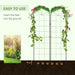 Garden Trellis Panels – Pack of 2 | 180 x 50cm - Decorative Steel Frame OUTSUNNY - Little and Giant Explorers Outsunny