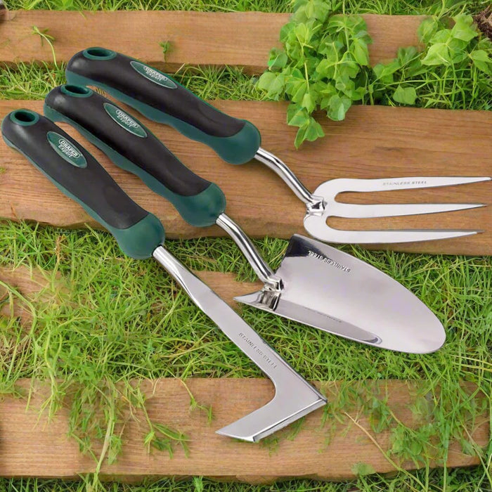 Garden Trowel, Hand Fork & Crack Weeder Set - Little and Giant Explorers Draper Tools