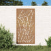 Garden Wall Decoration - 105cm Corten Steel | Leaves Pattern - Outdoor Art VIDAXL - Little and Giant Explorers vidaXL