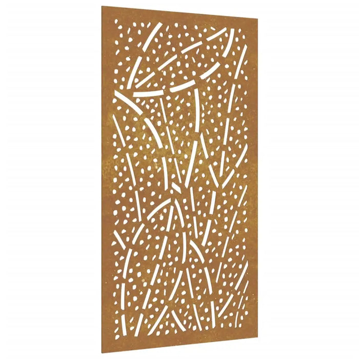 Garden Wall Decoration - 105cm Corten Steel | Leaves Pattern - Outdoor Art VIDAXL - Little and Giant Explorers vidaXL