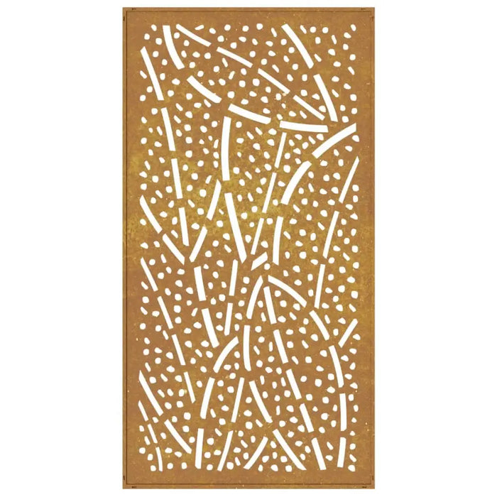 Garden Wall Decoration - 105cm Corten Steel | Leaves Pattern - Outdoor Art VIDAXL - Little and Giant Explorers vidaXL