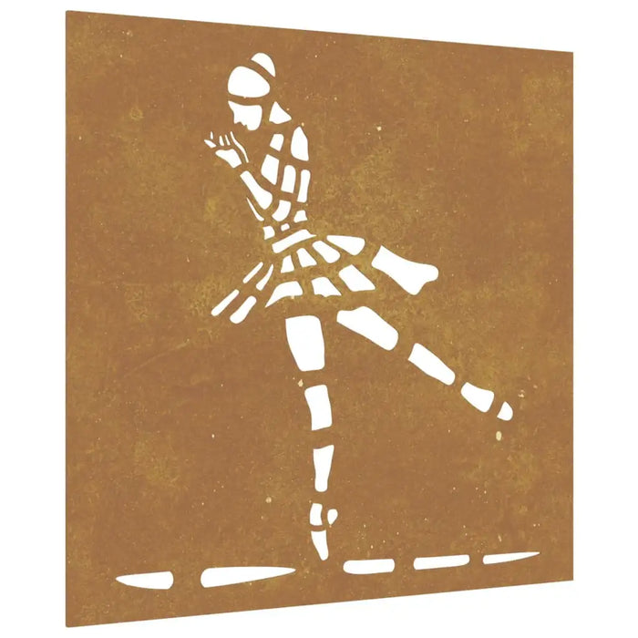 Garden Wall Decoration – 55cm Corten Steel | Ballet Dancer Pattern - Outdoor Art VIDAXL - Little and Giant Explorers vidaXL