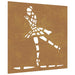 Garden Wall Decoration – 55cm Corten Steel | Ballet Dancer Pattern - Outdoor Art VIDAXL - Little and Giant Explorers vidaXL