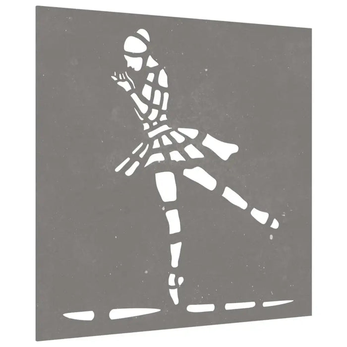 Garden Wall Decoration – 55cm Corten Steel | Ballet Dancer Pattern - Outdoor Art VIDAXL - Little and Giant Explorers vidaXL