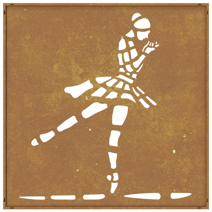 Garden Wall Decoration – 55cm Corten Steel | Ballet Dancer Pattern - Outdoor Art VIDAXL - Little and Giant Explorers vidaXL
