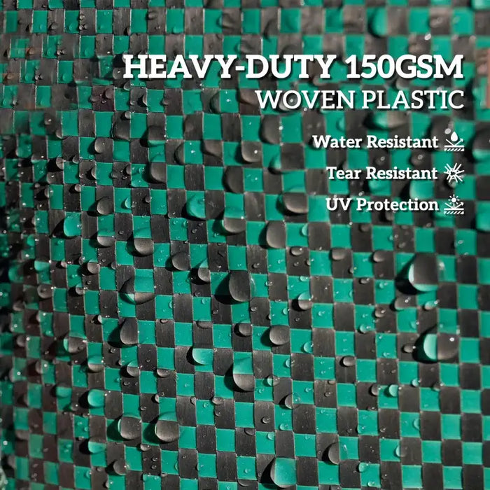 Garden Waste Bags – Set of 3 | 272L Capacity Each - Heavy-Duty Polypropylene OUTSUNNY - Little and Giant Explorers Outsunny