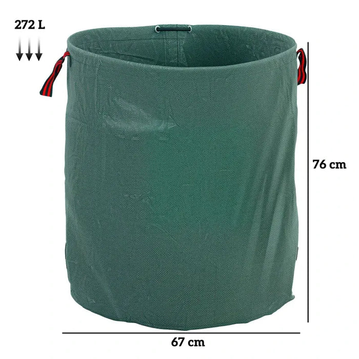 Garden Waste Bags – Set of 3 | 272L Capacity Each - Heavy-Duty Polypropylene OUTSUNNY - Little and Giant Explorers Outsunny