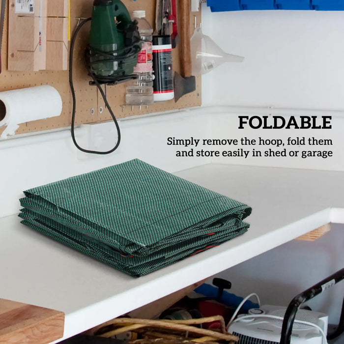 Garden Waste Bag Set Green | 3 x 300L Capacity Heavy-Duty Polypropylene - Little and Giant Explorers Outsunny