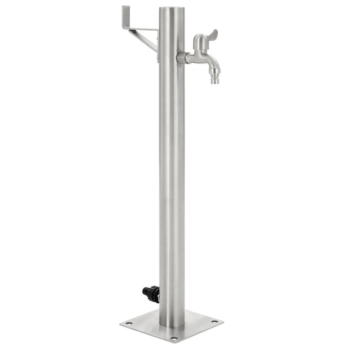 Garden Water Column in Stainless Steel 65cm - Little and Giant Explorers vidaXL