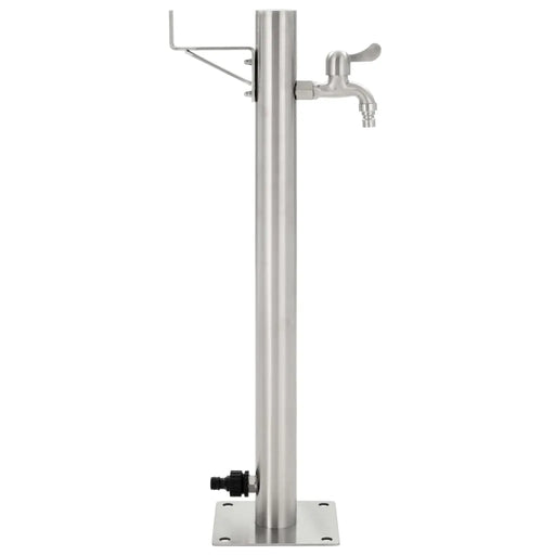 Garden Water Column in Stainless Steel 65cm - Little and Giant Explorers vidaXL