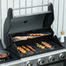 Gas Barbecue Grill 4+1 Burner with Side Burner Warming Rack - Little and Giant Explorers Outsunny